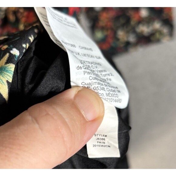 J Crew Mercantile Dress Women’s 2 Mini Floral Cottage Core Prairie Dark Floral - Picture 11 of 15